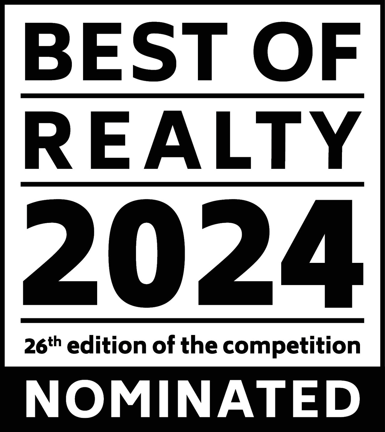 Nominace v soutěži BEST OF REALTY